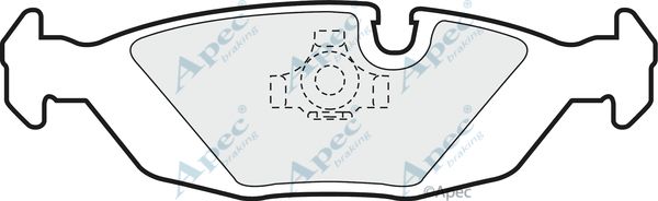 APEC BRAKING Комплект тормозных колодок, дисковый тормоз PAD676